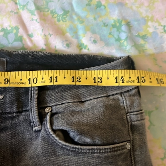 Mother | The Looker Frayed Ankle Jeans In Huntress Size 28/6 Gray Raw Hem 90s - Picture 11 of 13